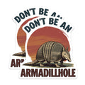 (2 Pack) Armadillhole Funny Armadillo Magnets - Animal Pun Sarcasm Humor - Unique Refrigerator Locker Decor - 5 Inches On Longest Side - Thick Durable Magnet - Made in USA - MAG22682