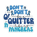 (2 Pack) Diabetes Awareness Stickers - Inspirational Get Well Stickers - Health Support Stickers - 5" On Longest Side - Sticks to Smooth Flat Surfaces - Made in USA - BMCS3823