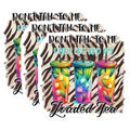 (3 Pack) Loaded Tea Decals - Sassy Quote - Colorful Drink Stickers - 3 Inches On Longest Side - Easy Peel & Apply - Made in USA - 3MCS7063