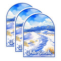 (3 Pack) White Sands Decals - National Park Decal - Landscape Scene Decals - 3 Inches On Longest Side - Easy Peel & Apply - Made in USA - 3MCS0436