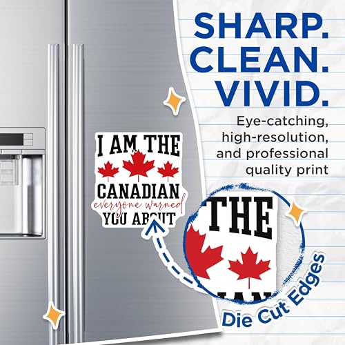 (2 Pack) Maple Leaf Decor Magnet - 5" On Longest Side - Sticks to Smooth Flat Surfaces - Made in USA - MAG10195