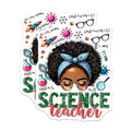 (2 Pack) Science Teacher Stickers - Chemistry Teacher - Science Lover - 5" On Longest Side - Sticks to Smooth Flat Surfaces - Made in USA - BMCS5671