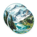 (2 Pack) North Cascades National Park Bumper Magnet - US National Park - Choose from 63 Parks - 5" On Longest Side - Decal for Car Bumper, Laptop, Water Bottle, Wall, and Window - MAG1632