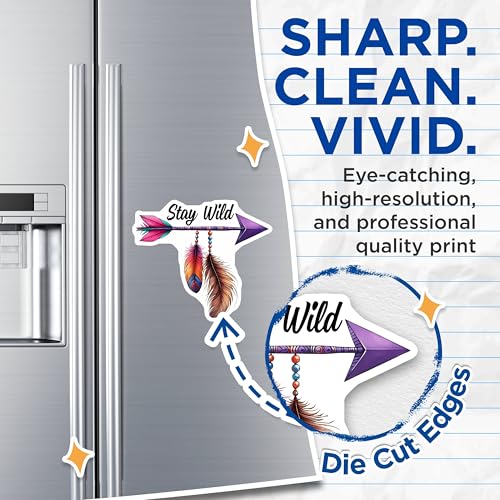 (2 Pack) Stay Wild Arrow Magnets - 5" On Longest Side - for Cars, Fridges, Toolboxes - Made in USA - MAG7545