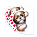 (2 Pack) Shih Tzu Magnets - Cute Dog Art - Puppy Fridge Decor - 5" On Longest Side - Premium Magnet - for Cars, Refrigerators, Toolboxes, Lockers - Made in USA - MAG14178