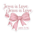 (2 Pack) Jesus is Love Magnets - Scripture John 3:16 Verse - Christian Faith Religious Bible Verse Decor - 5 Inches On Longest Side - Thick Durable Magnet - Made in USA - MAG26040