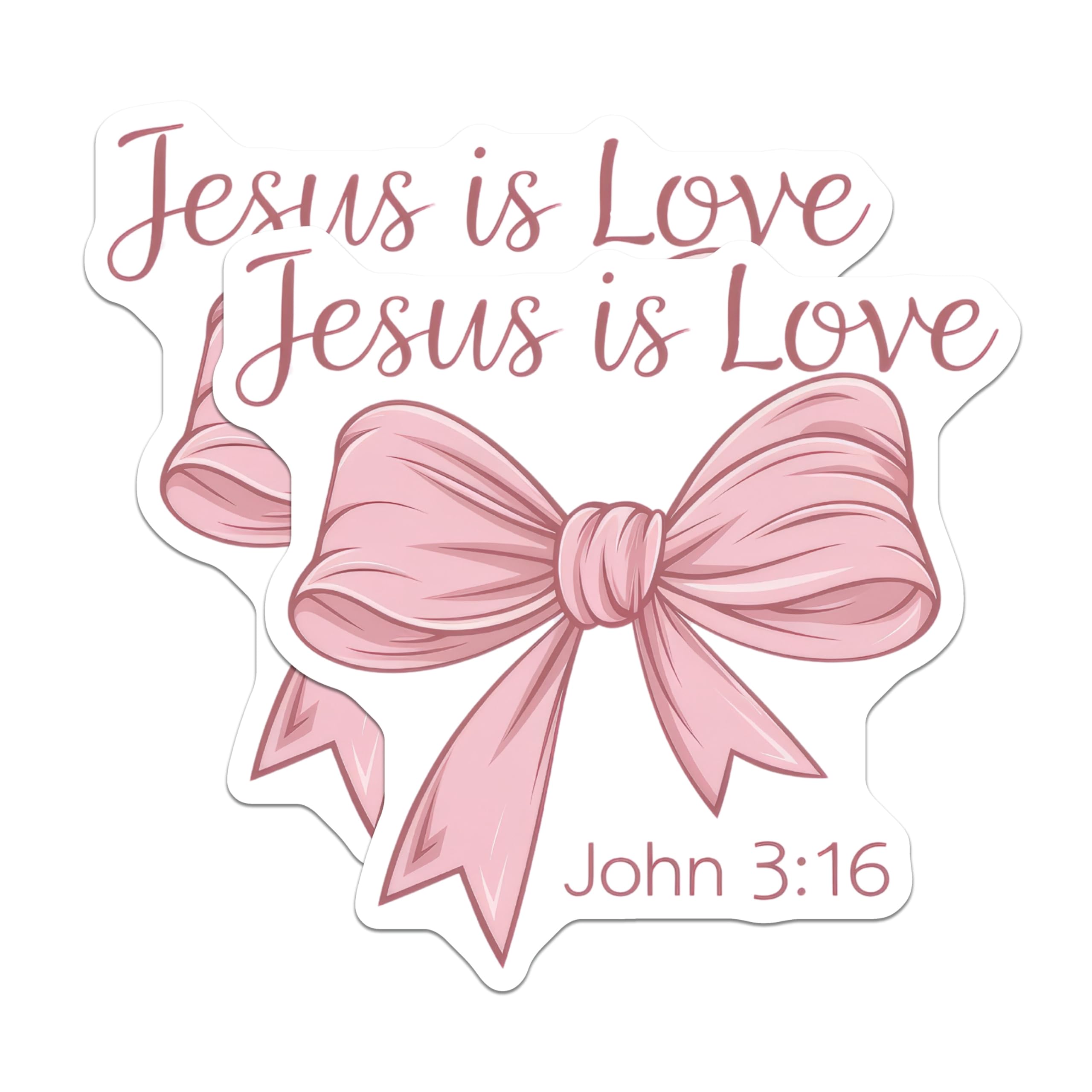 (2 Pack) Jesus is Love Magnets - Scripture John 3:16 Verse - Christian Faith Religious Bible Verse Decor - 5 Inches On Longest Side - Thick Durable Magnet - Made in USA - MAG26040