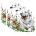 (3 Pack) Great Pyrenees Decals - Dog Lover Stickers - Laptop Decals- 3 Inches On Longest Side - Easy Peel & Apply - Made in USA - 3MCS5888
