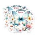 (2 Pack) Choose Grace Quote Magnet - Floral Decor for Office - 5" On Longest Side - Sticks to Smooth Flat Surfaces - Made in USA - MAG10070
