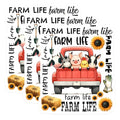 (3 Pack) Farm Life Decals - Farm Animals Truck - Sunflower Decals - 3 Inches On Longest Side - Easy Peel & Apply - Made in USA - 3MCS8432
