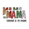 (2 Pack) Mama Stickers - Blessed to Be Called Mama - Patterned Letter Stickers - 5" On Longest Side - Sticks to Smooth Flat Surfaces - Made in USA - BMCS14924