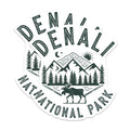 (2 Pack) Denali Magnets - National Park - Moose Decor - Travel Souvenir - 5" On Longest Side - Premium Magnet - for Cars, Refrigerators, Toolboxes, Lockers - Made in USA - MAG18300