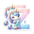 (2 Pack) Unicorn Letter Z Magnets - Alphabet Decor - Initial Refrigerator Magnets - 5" On Longest Side - Premium Magnet - for Cars, Refrigerators, Toolboxes, Lockers - Made in USA - MAG15438