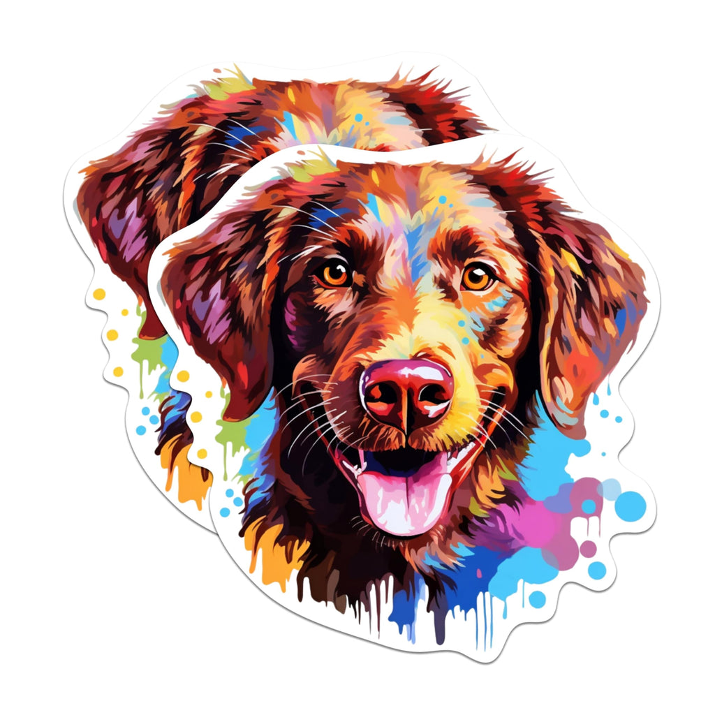 (2 Pack) Chesapeake Bay Retriever Dog Breed Magnets - 5 Inches On Longest Side - Choose from Over 100 Dog Breeds - for Cars, Refrigerators, Toolboxes - Made in USA - MAG1822