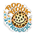 (2 Pack) Book Trovert Stickers - Leopard Face Stickers - Book Lover Smile Stickers - Reading Addict Stickers - 5" On Longest Side - Sticks to Any Smooth Flat Surface - Made in USA - BMCS2746