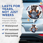 (2 Pack) Cute Puppy in Pocket Magnets - Adorable Dog - Fun Fridge - Unique Pet Lover - Animal Design - 5" On Longest Side - for Cars, Fridges, Toolboxes - Made in USA - MAG4411