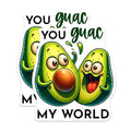 (2 Pack) Funny Avocado Magnets Magnets - Cute Kitchen Decor - 5" On Longest Side - Made in USA - Sticks to Refrigerators & Metal Surfaces - MAG8779