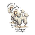 (2 Packs) Poodle Dog Breed Magnets - Elegant Flair Intelligence with Style Magnets - 5 Inches On Longest Side - Premium Magnet - for Fridges, Toolboxes, Cars - Made in USA - MAG2385