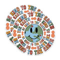 (2 Pack) Be Kind to The Earth Magnets - Eco-Friendly Smiley Face Magnets - Environmental Awareness Magnets- 5" On Longest Side - for Fridges, Toolboxes, Cars - Made in USA - MAG2899