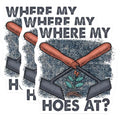 (3 Pack) Where My Hoes at Decals - Funny Gardener - Gardening Joke - 3 Inches On Longest Side - Easy Peel & Apply - Made in USA - 3MCS2942