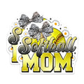 (2 Pack) Softball Mom Magnets - Team Mom Decor - Game Day Support - 5 Inches On Longest Side - Thick Durable Magnet - Made in USA - MAG26017