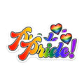 (2 Pack) Pride Magnets - LGBTQ Decor - Rainbow Heart Fridge Magnets - 5" On Longest Side - Premium Magnet - for Cars, Refrigerators, Toolboxes, Lockers - Made in USA - MAG17001