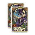 (2 Pack) Funny Skeleton Stickers - Dark Humor Stickers - Gothic Art Stickers - 5" On Longest Side - Sticks to Smooth Flat Surfaces - Made in USA - BMCS4863