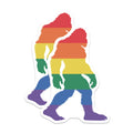 (2 Pack) Rainbow Bigfoot Magnets - LGBTQ Pride Sasquatch Accessory - Cryptid Legend Display Decor - 5 Inches On Longest Side - Thick Durable Magnet - Made in USA - MAG21045