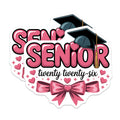 (2 Pack) Senior 2026 Class Magnets - Graduation Year Souvenir - Collegiate Celebration Decor - 5 Inches On Longest Side - Thick Durable Magnet - Made in USA - MAG20884
