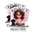 (2 Pack) Sassy Attitude Magnets - Funny Girl Dog Lover Quote - Cute Pet Mom Fridge Decor - Witty Humor Locker Magnet - Expressive Art Gift - 5" - Durable Magnet - Made in USA - MAG37875