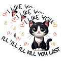 (3 Pack) Cat Decals - Funny Cat Saying Decal - Laptop Decals - 3 Inches On Longest Side - Easy Peel & Apply - Made in USA - 3MCS6116