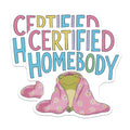 (2 Pack) Certified Homebody Magnets - Cozy Frog Decor - Introvert Aesthetic Accessories - 5 Inches On Longest Side - Thick Durable Magnet - Made in USA - MAG20254