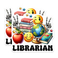 (2 Pack) Librarian Magnets - Teacher Appreciation - Book Lover Decor - 5" On Longest Side - Premium Magnet - for Cars, Refrigerators, Toolboxes, Lockers - Made in USA - MAG15043
