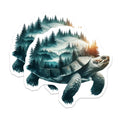 (2 Pack) Turtle Scene Magnets - Nature Inspired Artwork - Unique Fridge Magnets - 5" On Longest Side - Premium Magnet - for Cars, Refrigerators, Toolboxes, Lockers - Made in USA - MAG14284