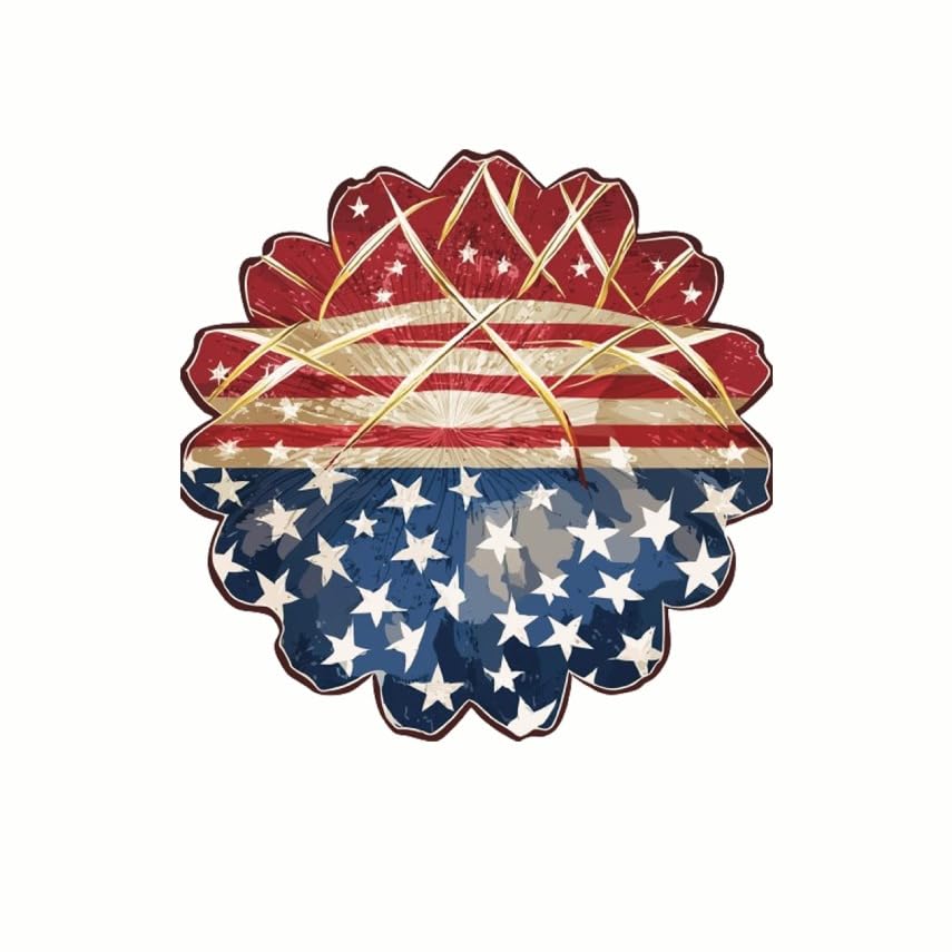(3 Pack) American Flag Decals - Patriotic Sticker - USA Pride Decal - 3 Inches On Longest Side - Easy Peel & Apply - Made in USA - 3MCS7740