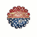 (3 Pack) American Flag Decals - Patriotic Sticker - USA Pride Decal - 3 Inches On Longest Side - Easy Peel & Apply - Made in USA - 3MCS7740
