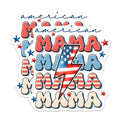 (2 Pack) American Mama Stickers - Patriotic Lightning Bolt - Red White Blue Mama Decal - 5" On Longest Side - Sticks to Smooth Flat Surfaces - Made in USA - BMCS7436