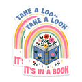 (2 Pack) Book Rainbow Magnets - Floral Reading Decor - Bookworm Refrigerator Magnets - 5" On Longest Side - Premium Magnet - for Cars, Refrigerators, Toolboxes, Lockers - Made in USA - MAG14154
