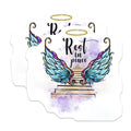 (2 Pack) Rest in Peace Angel Wing Magnets - Memorial Remembrance Decor - Sympathy Bereavement Comfort Keepsake - 5 Inches On Longest Side - Thick Durable Magnet - Made in USA - MAG36675