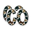 (2 Pack) Camouflage GO Magnets - Motivational Adventure Decor - Outdoor Enthusiast Style - 5 Inches On Longest Side - Thick Durable Magnet - Made in USA - MAG22025