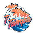 (2 Pack) Tampa Florida Magnets - Beach Vacation Decor - Souvenir Travel Magnet - 5" On Longest Side - Premium Magnet - for Cars, Refrigerators, Toolboxes, Lockers - Made in USA - MAG18571