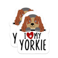 (2 Pack) I Love My Yorkie Magnets - Cute Dog Magnets - Funny Pet - 5" On Longest Side - for Cars, Fridges, Toolboxes - Made in USA - MAG4299