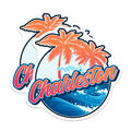 (2 Pack) Charleston Magnets - South Carolina Theme - Palm Tree Beach Souvenir - 5" On Longest Side - Premium Magnet - for Cars, Refrigerators, Toolboxes, Lockers - Made in USA - MAG18904