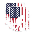(2 Pack) Bigfoot American Flag Magnets - Sasquatch USA Cryptid - Patriotic Wilderness Folklore Decor - 5 Inches On Longest Side - Thick Durable Magnet - Made in USA - MAG21061