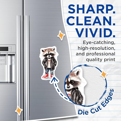 (2 Pack) Animal Lover Magnet - Fun Kitchen Accessories - 5" On Longest Side - Sticks to Smooth Flat Surfaces - Made in USA - MAG9519