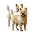 (2 Pack) Cairn Terrier Magnets - Adorable Dog Illustration Decor - Pet Owner Collectibles for Fridge - 5 Inches On Longest Side - Thick Durable Magnet - Made in USA - MAG24034