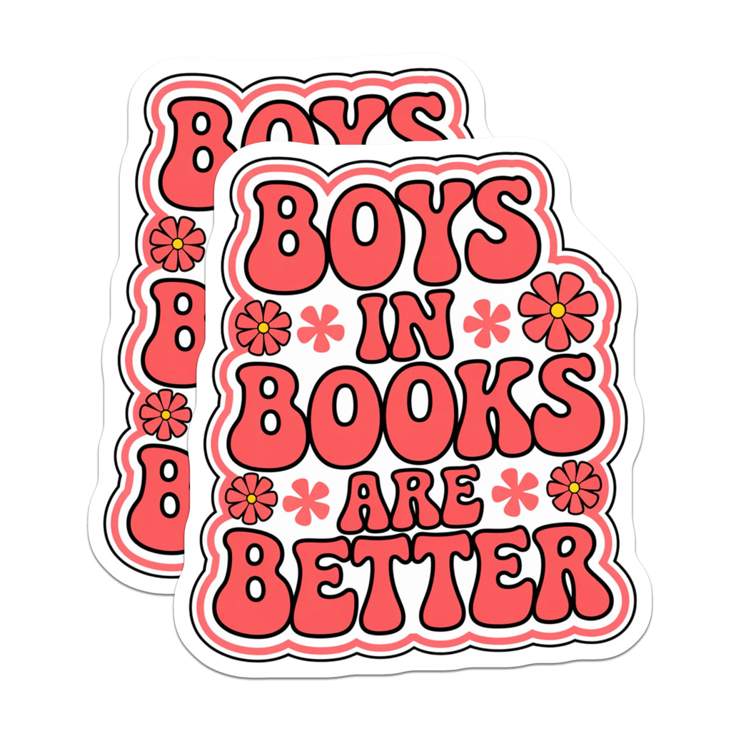 (2 Pack) Book Lover Magnets - Retro Bookish Decor - Reader Aesthetic Accessories - 5 Inches On Longest Side - Thick Durable Magnet - Made in USA - MAG26340