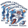 (3 Pack) Astronaut Raccoon Decals - Funny Space Decal - Laptop Decal - 3 Inches On Longest Side - Easy Peel & Apply - Made in USA - 3MCS1748