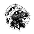 (2 Pack) Jesus Christ Magnets - Crown of Thorns Art - Religious Devotional Decor - Christian Faith Inspiration - 5 Inches On Longest Side - Thick Durable Magnet - Made in USA - MAG27954