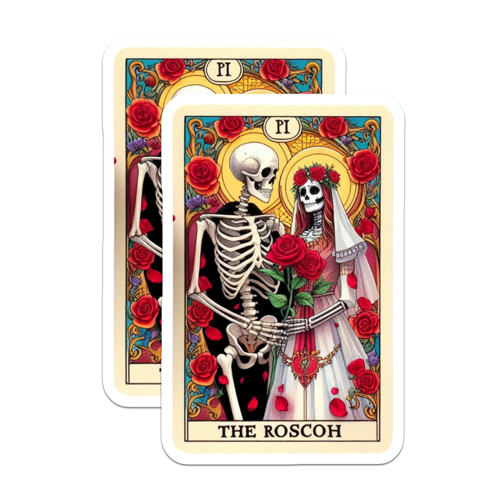 (2 Pack) Skeleton Wedding Magnets - Dia de Los Muertos Art - Gothic Romance Decor - 5 Inches On Longest Side - Thick Durable Magnet - Made in USA - MAG20488